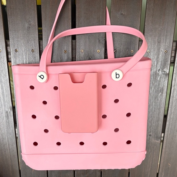 BOGG BAG Light Pink Tote w Ph holder - Picture 2 of 6